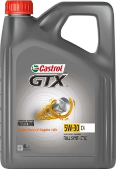 Масло моторное GTX 5W-30 C4 4л CASTROL 5W30 GTX C4 4L