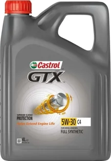 Масло моторное GTX 5W-30 C4 4л CASTROL 5W30 GTX C4 4L