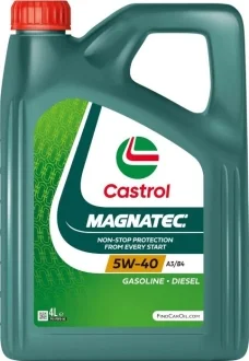 Масла моторные MAGNATEC 5W-40 A3/B4 4л CASTROL 5W40 M A3/B4 4L