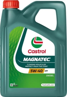 Масла моторные MAGNATEC DIESEL 5W-40 DPF 4л CASTROL 5W40 M D DPF 4L