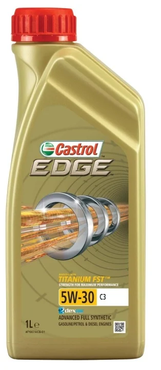 1л EDGE Titanium 5W-30 C3 олива синт. ACEA C3, API SN/CF, BMW LL-04, dexos2, MB 229.31, 229.51, Renault RN0700/RN0710, VW502 00/505 00/505 01 CASTROL EDG53C3-12X1 (фото 1)