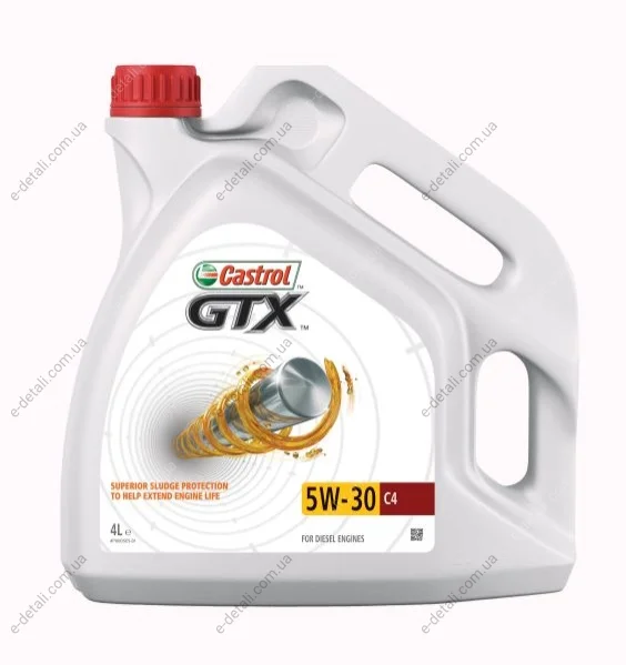 Масло моторное Castrol GTX C4 5W-30 (4 л) CASTROL Urgtx5c44x4l (фото 1)