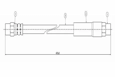 CAVO VW шланг гальмівний передн. LT -96 Cavo C800 102A