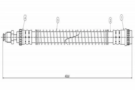 ГАЛЬМІВНИЙ ШЛАНГ Cavo C800 316A