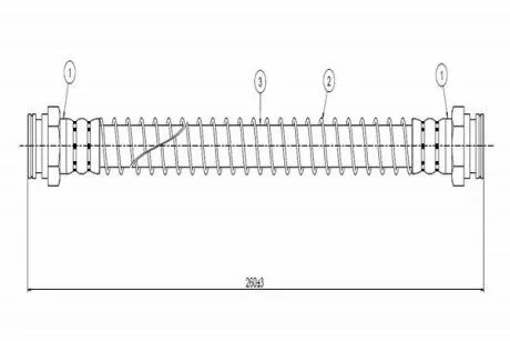 Шланг тормозной задний Peugeot 306 (94-01) CAVO Cavo C800483B