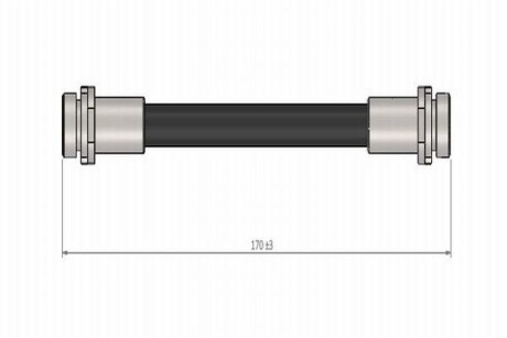 Шланг тормозной задний VW Golf/ Skoda Octavia, Fabia (01-) Cavo C800544A