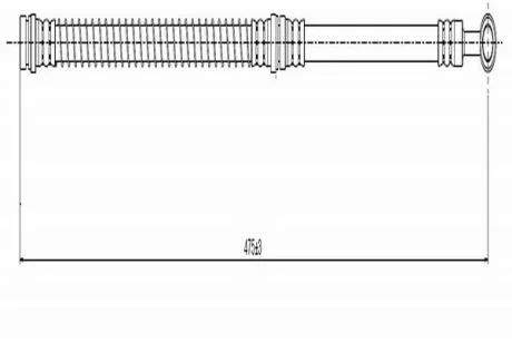 CAVO MITSUBISHI шланг гальмівний Carisma,Volvo Cavo C900 134A