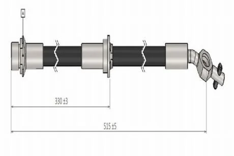 CAVO TOYOTA шланг гальмівний передн. лів. Avensis -00 Cavo C900 443A