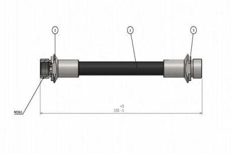 CAVO шланг гальм. задн. TOYOTA AURIS -12 Cavo C900 952A