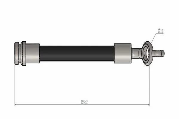 CAVO TOYOTA шланг гальм. задн. CORALLA, AURIS, VERSO 07- Cavo C900 955A (фото 1)