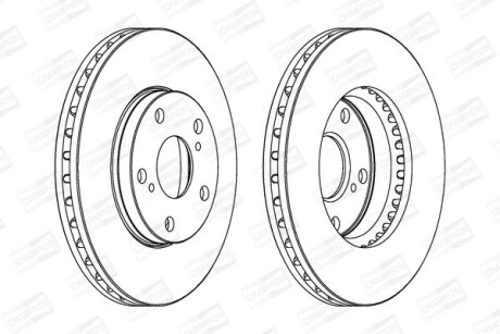Диск гальмівний CHAMPION 561676CH