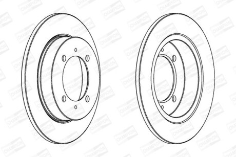 Диск гальмівний CHAMPION 562059CH