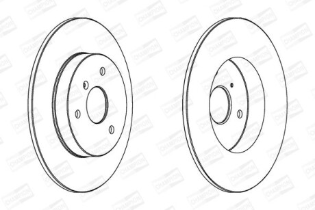 Диск гальмівний CHAMPION 562155CH