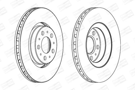 Диск гальмівний CHAMPION 562173CH