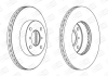 SUZUKI диск гальмівний передній Liana 02-, Baleno 1.8/1.9TD CHAMPION 562179CH (фото 1)