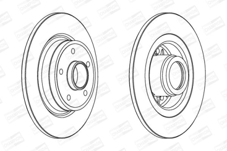 Гальмівний диск CHAMPION 562184CH-1