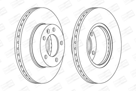 Диск гальмівний CHAMPION 562190CH-1