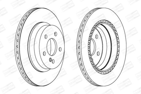 Диск гальмівний CHAMPION 562242CH