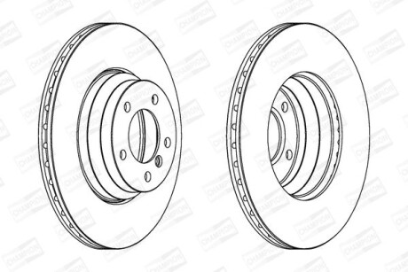 Диск гальмівний CHAMPION 562395CH-1
