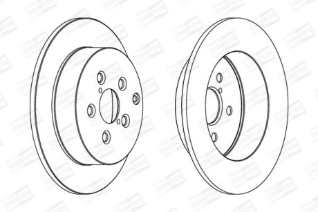 Диск гальмівний CHAMPION 562418CH