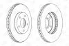 Диск тормозной передний (кратно 2) Nissan Almera (98-06), X-Trail (01-13) CHAMPION 562441CH (фото 2)
