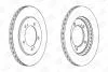 Диск тормозной передний (кратно 2) Suzuki Grand Vitara CHAMPION 562445CH (фото 2)
