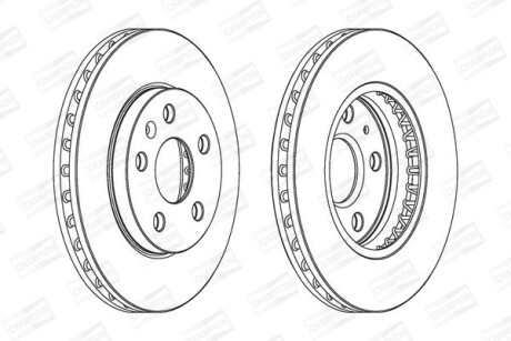 Диск гальмівний CHAMPION 562460CH