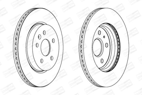 Диск гальмівний CHAMPION 562463CH