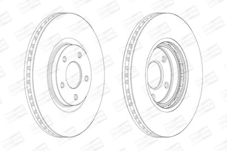 Диск гальмівний CHAMPION 562465CH