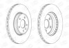Диск тормозной передний (кртано 2) Audi A4 (B8) CHAMPION 562466CH (фото 2)