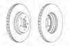 Диск тормозной передний Bmw 3 (E90) (04-12), 3 Convertible (E93) (06-13) CHAMPION 562519CH-1 (фото 2)