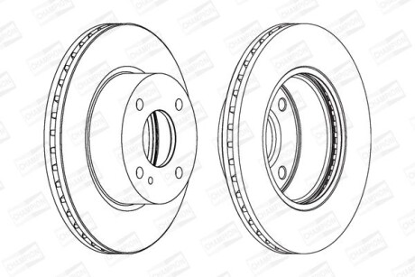 Диск гальмівний CHAMPION 562539CH