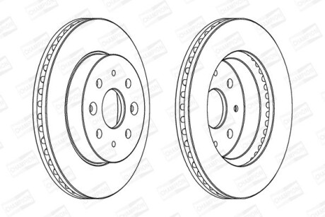 Диск гальмівний CHAMPION 562557CH