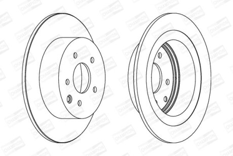 Диск гальмівний CHAMPION 562576CH