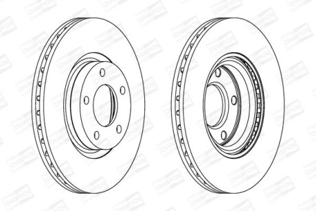 Диск гальмівний CHAMPION 562635CH