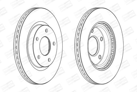 Диск гальмівний CHAMPION 562675CH