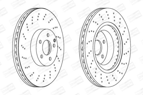 Диск гальмівний CHAMPION 562678CH-1