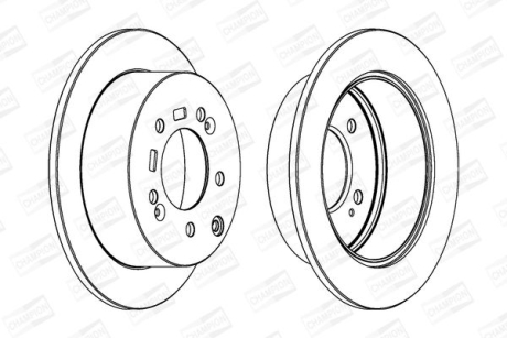 Диск гальмівний CHAMPION 562686CH