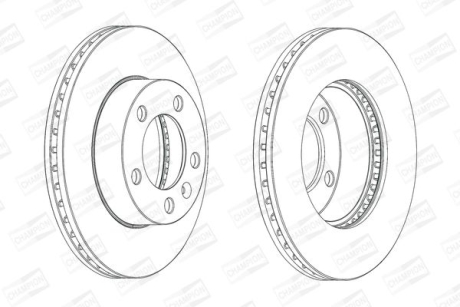 Диск гальмівний CHAMPION 562713CH-1