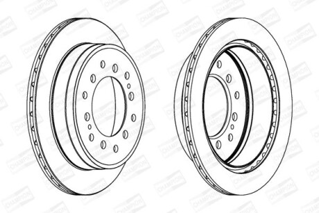 Диск гальмівний CHAMPION 562738CH
