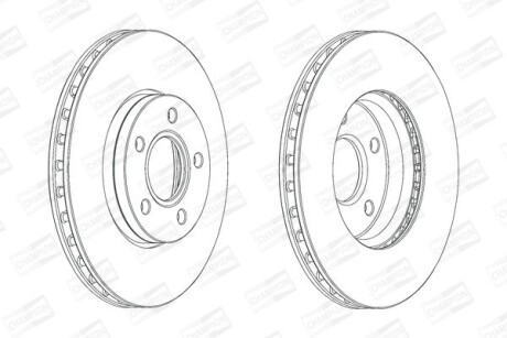 Диск гальмівний CHAMPION 562752CH