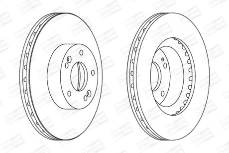 Диск гальмівний CHAMPION 562755CH