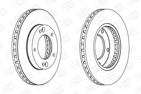 Диск гальмівний CHAMPION 562772CH