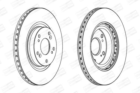 Диск гальмівний CHAMPION 562807CH