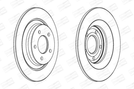 Диск гальмівний CHAMPION 563038CH