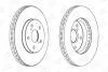 Диск тормозной передний (кратно 2) Toyota Camry CHAMPION 563047CH (фото 2)