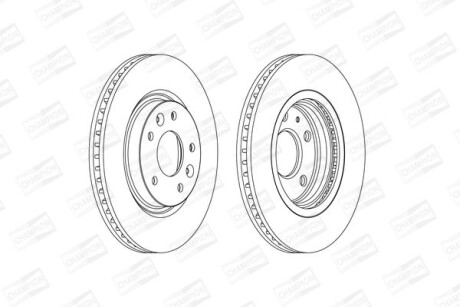 Диск гальмівний CHAMPION 563120CH