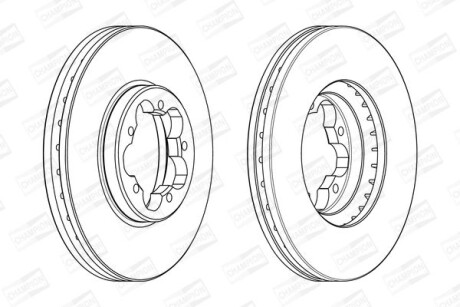 Диск гальмівний CHAMPION 563123CH