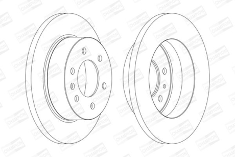 Диск гальмівний CHAMPION 569137CH