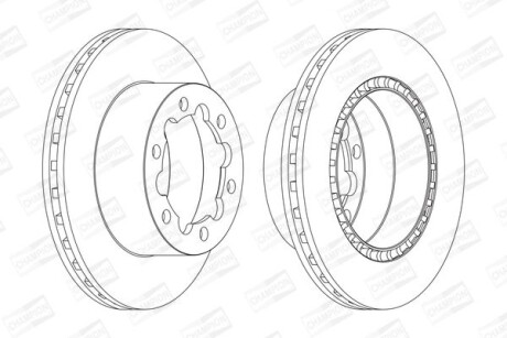 Диск гальмівний CHAMPION 569138CH
